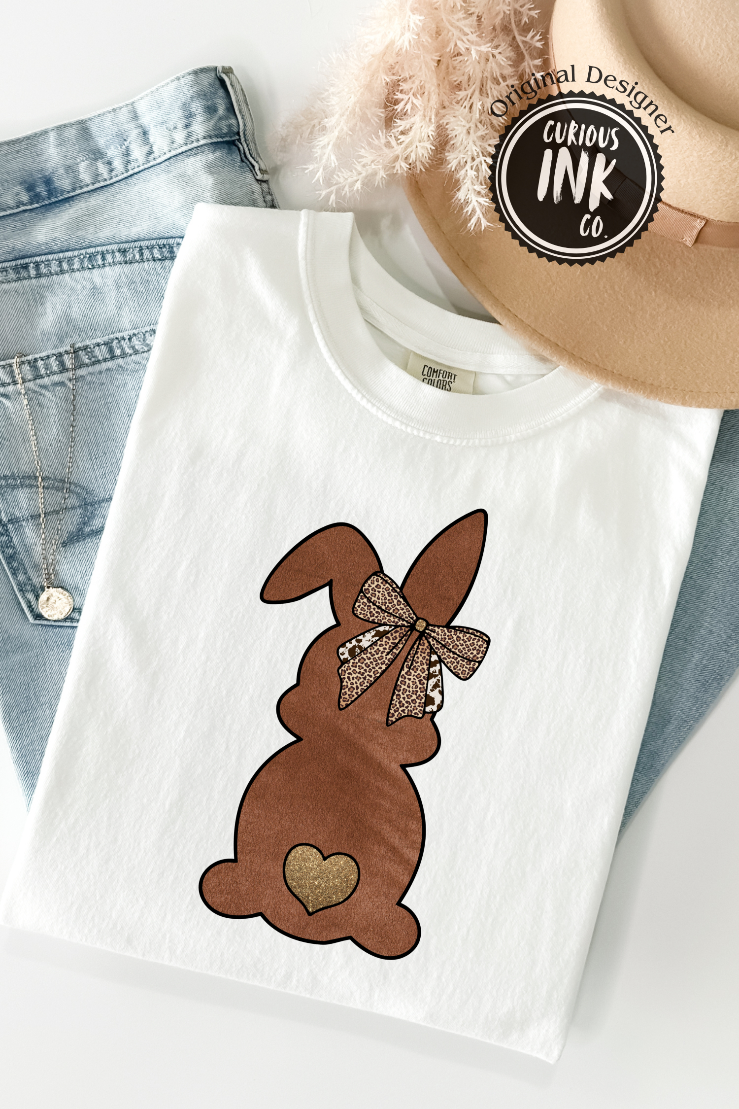Cowgirl Easter Bunny Shirt Design, Western Easter Shirt for Women, Leopard Bow Bunny PNG, Rustic Spring Sublimation Design, Country Girl POD