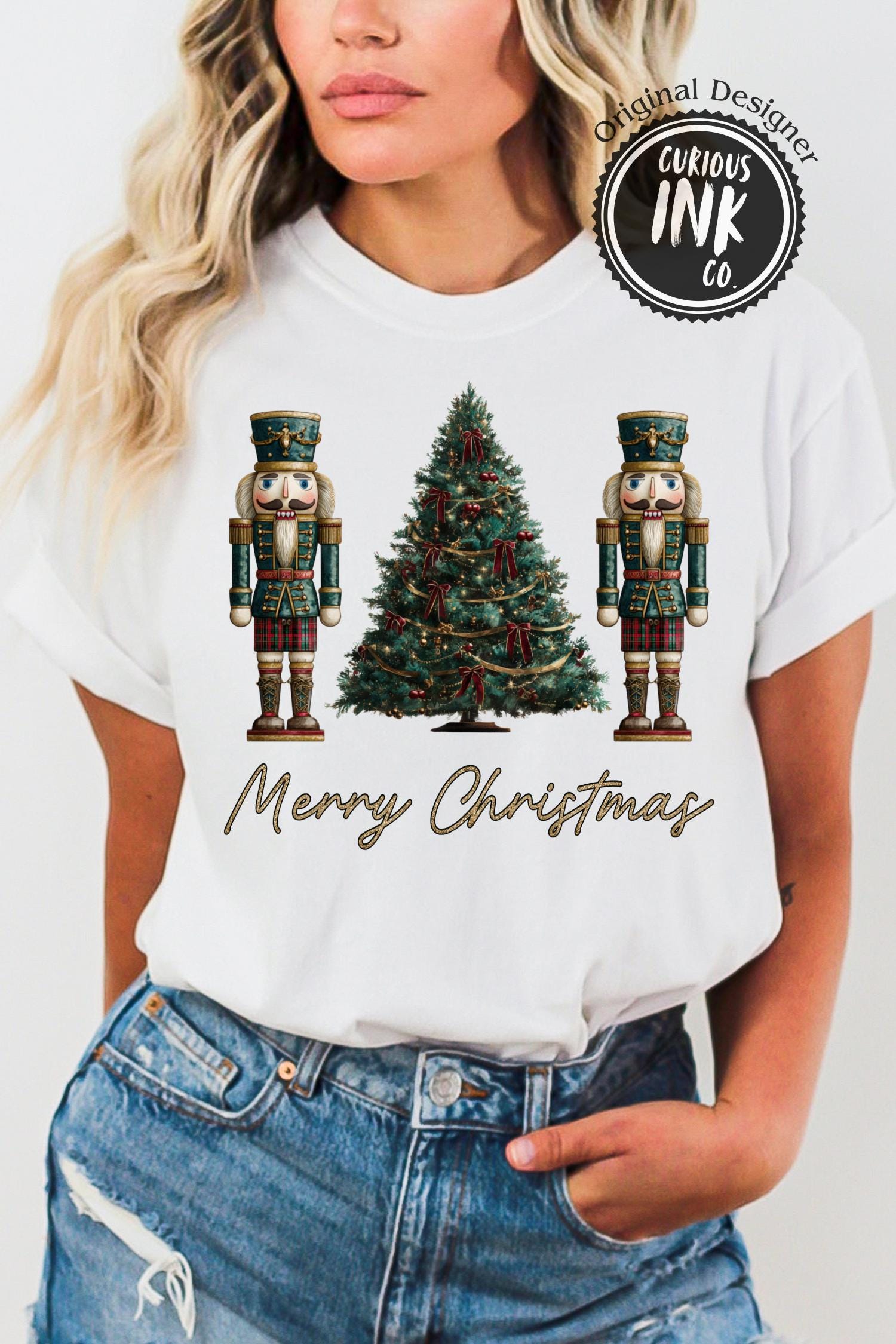 Heritage Christmas PNG | Vintage Santa Teddy Bear Tree Sublimation Design | Classic Plaid Holiday Art | Cozy Traditional Xmas POD File