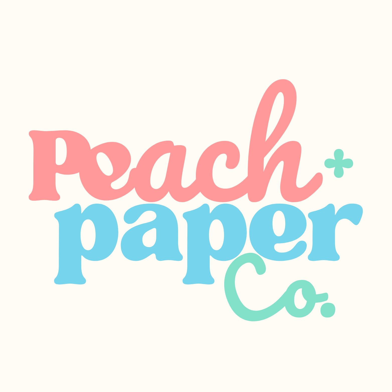 Peach + Paper Co. logo